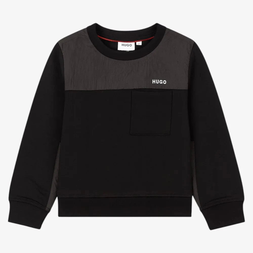 Hugo Sweatshirt Jellybeanzkids Hugo Sweatshirt- Black