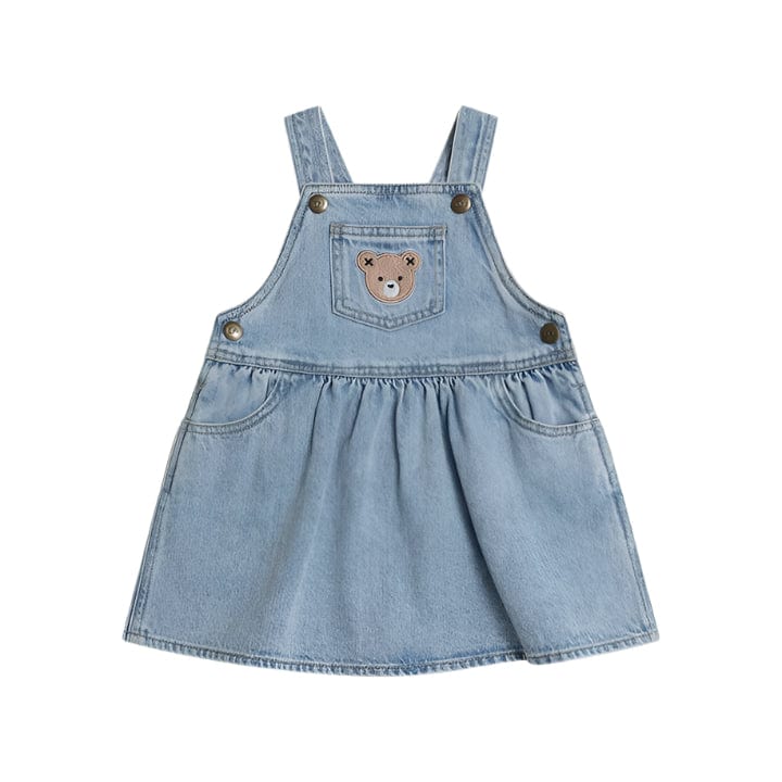 Huxbaby Dress Jellybeanzkids Huxbaby Denim Pinafore Dress