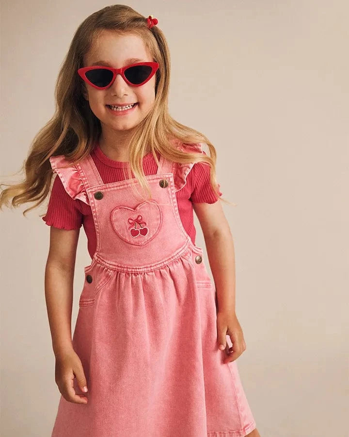 Huxbaby Dress Jellybeanzkids Huxbaby Heart Vintage Pinafore Dress
