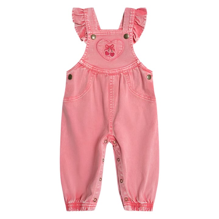 Huxbaby Overalls Jellybeanzkids Huxbaby Cherry Heart Vintage Overalls