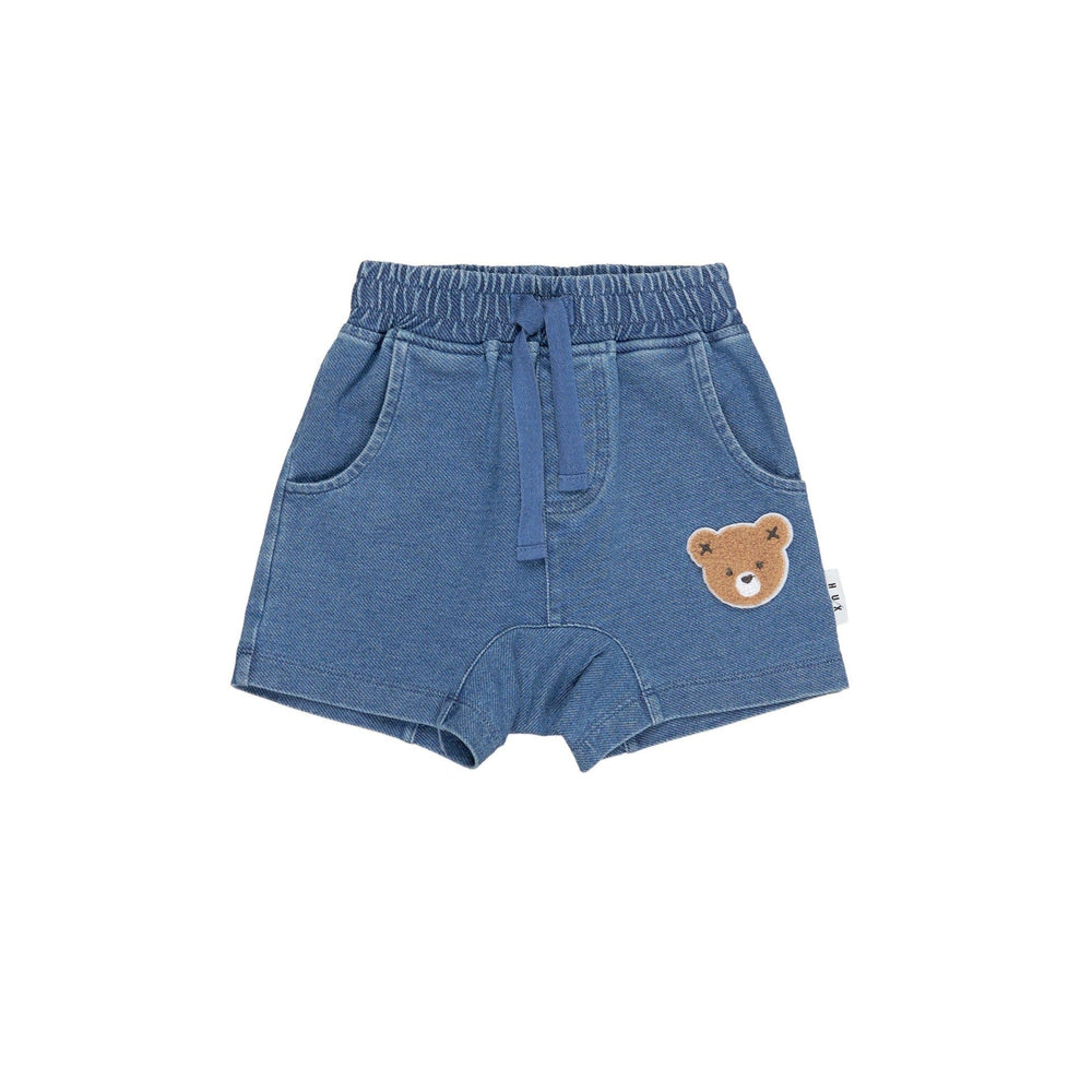 Huxbaby shorts Jellybeanzkids Hux Knit Denim Shorts-Blue