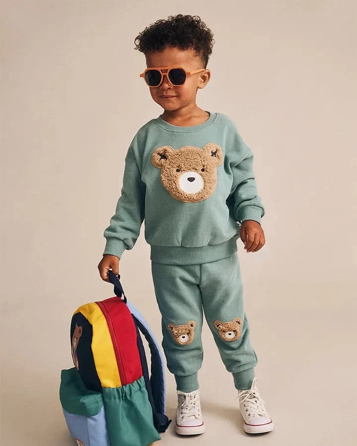Huxbaby Sweatshirt Jellybeanzkids Huxbaby Furry Huxbear Sweatshirt - Green