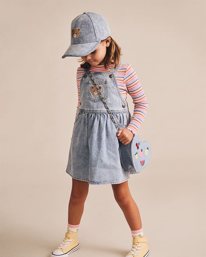 Huxbaby Top Jellybeanzkids Huxbaby Rainbow Rib Top