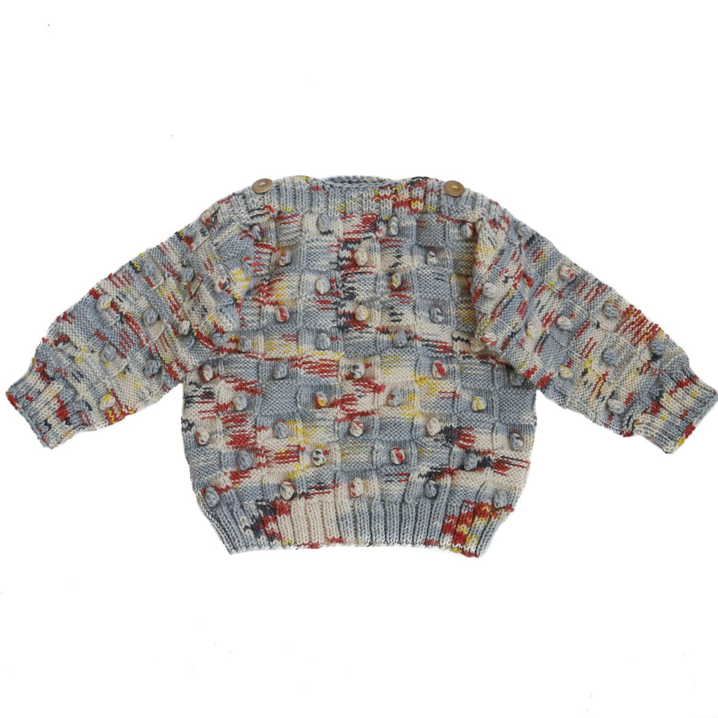 Kalinka Cardigan Jellybeanzkids Kalinka Popcorn Sweater- Melange