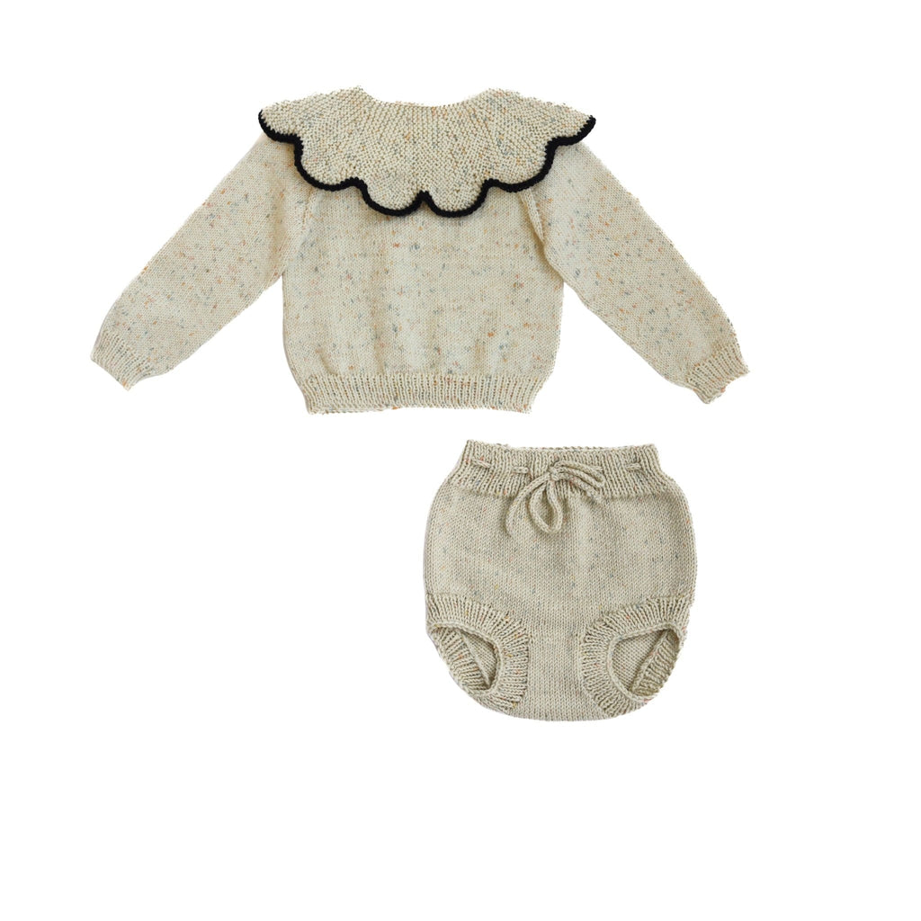 Kalinka Sweater Jellybeanzkids Kalinka Daisy Girls Set - Ivory