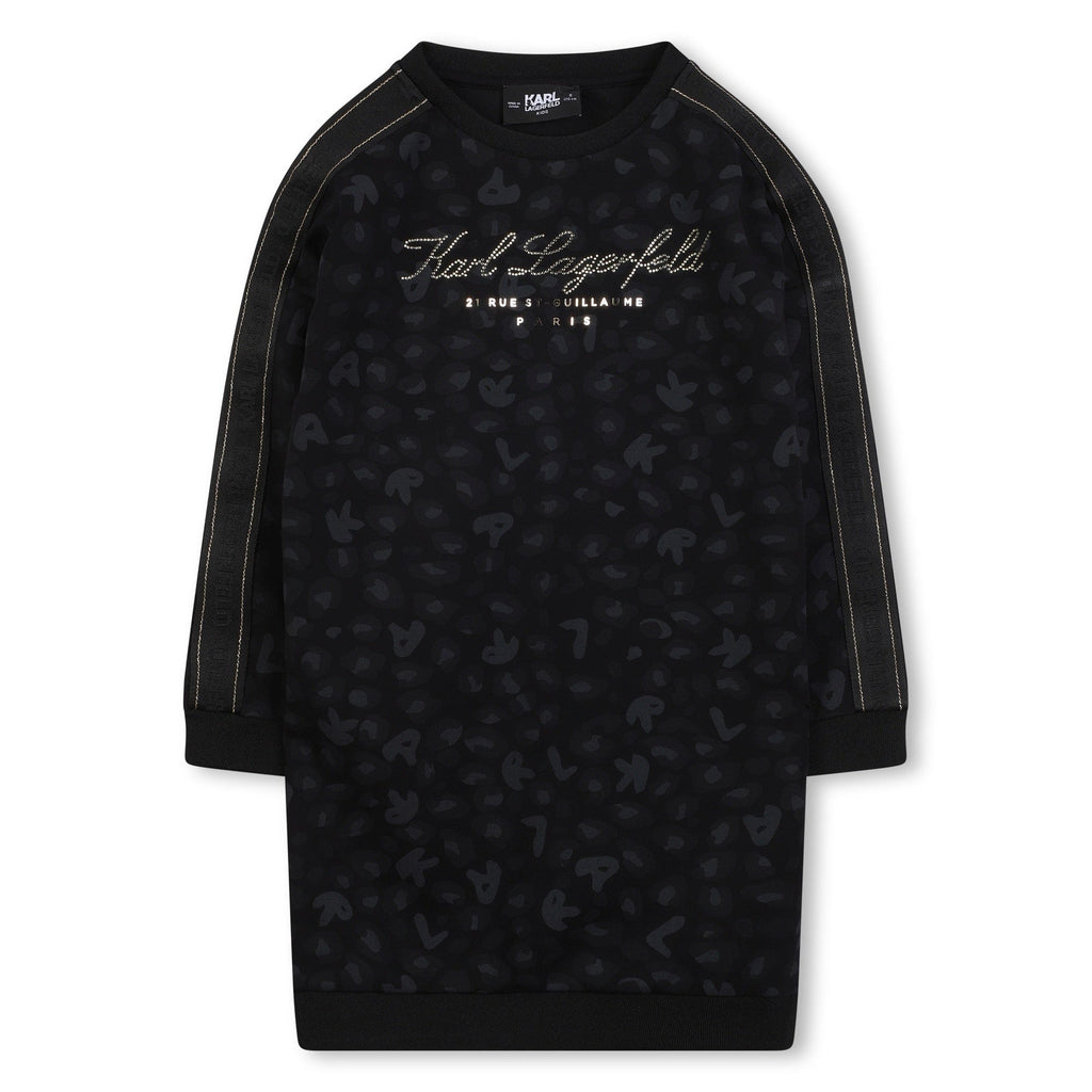Karl Lagerfeld Dress Jellybeanzkids Karl Girls Logo Sweatshirt Dress