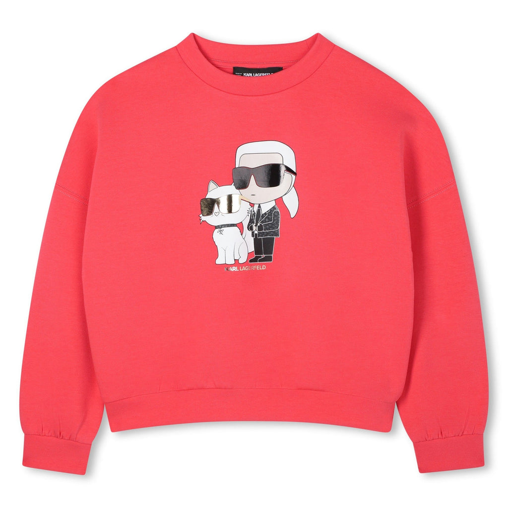 Karl Lagerfeld Sweatshirt Jellybeanzkids Karl Girls Graphic Sweatshirt