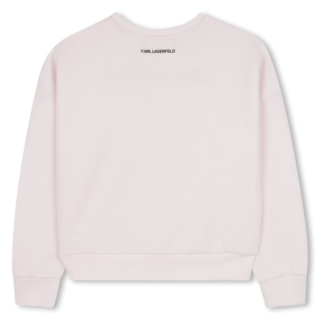 Karl Lagerfeld Sweatshirt Jellybeanzkids Karl Girls Graphic Sweatshirt- Carinaria