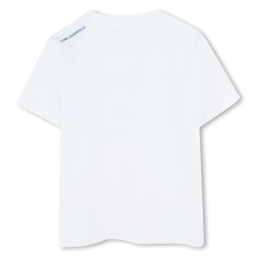 Karl Lagerfeld T-shirt Jellybeanzkids Karl Lagerfeld Boys Logo T-shirt-Blue/White