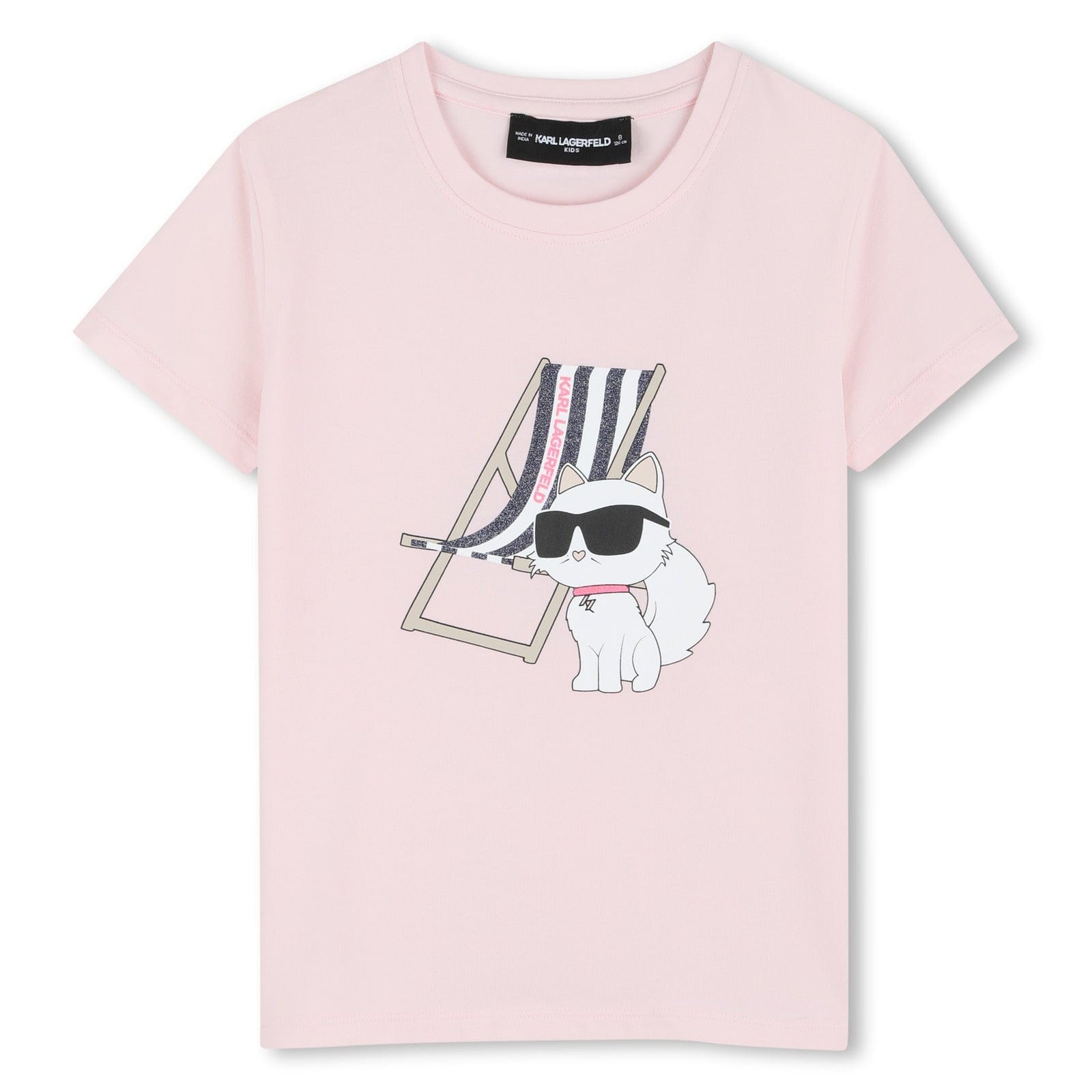 Karl Ikonik Illustration Tee-Pink – JellyBeanz Kids