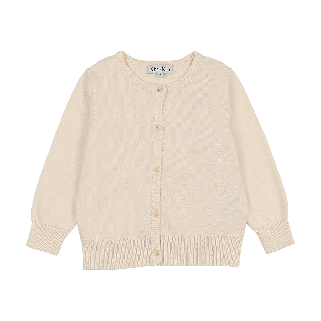 Kin + Kin Girls Cardigan - Natural – JellyBeanz Kids