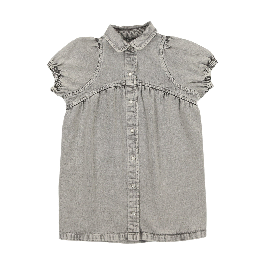 Kin+Kin Dress Jellybeanzkids Kin + Kin Denim Shirt Dress- Blue-Grey Denim