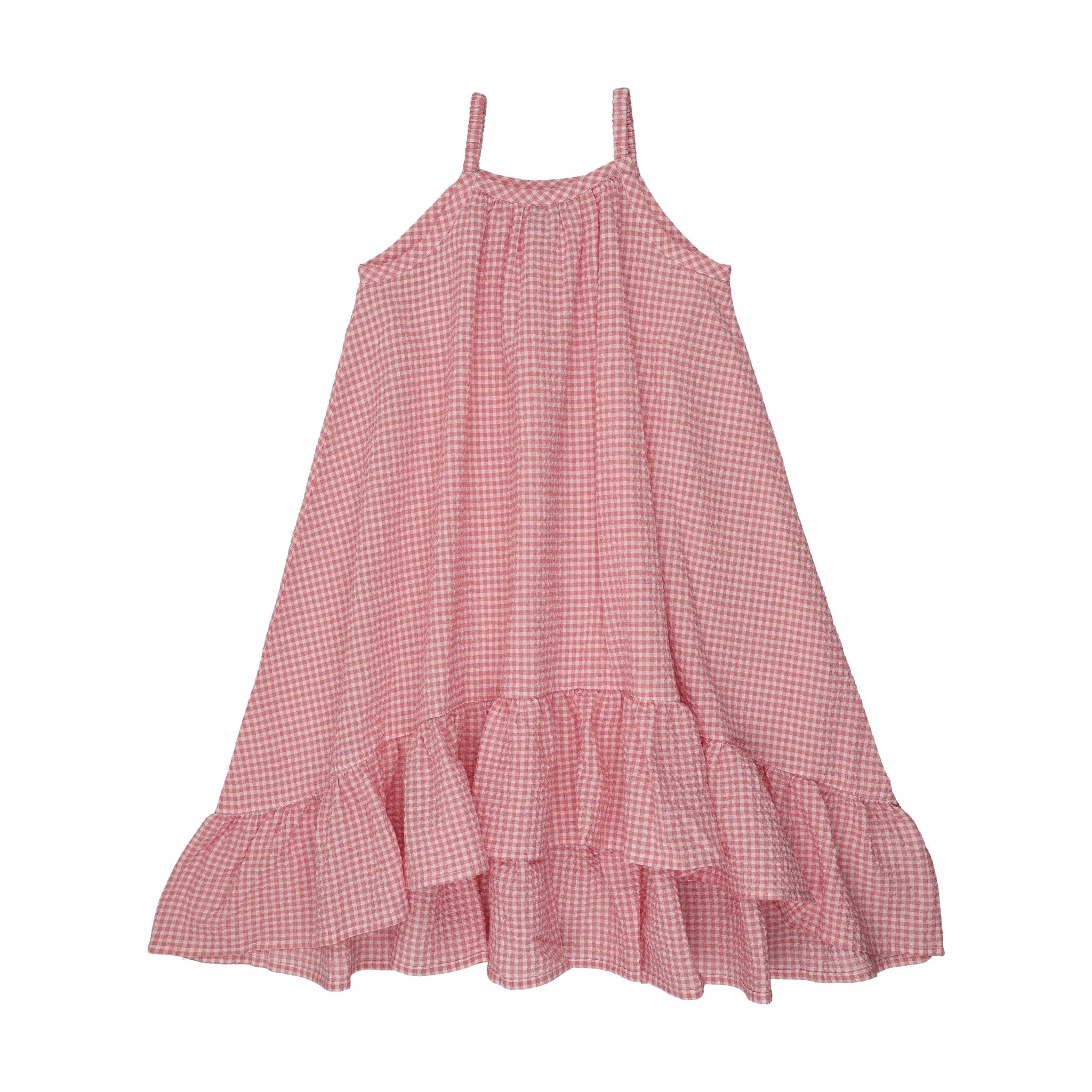 kin kin maxi dress Kin Kin Maxi High Low Jumper- Hot Pink Gingham – JellyBeanz Kids
