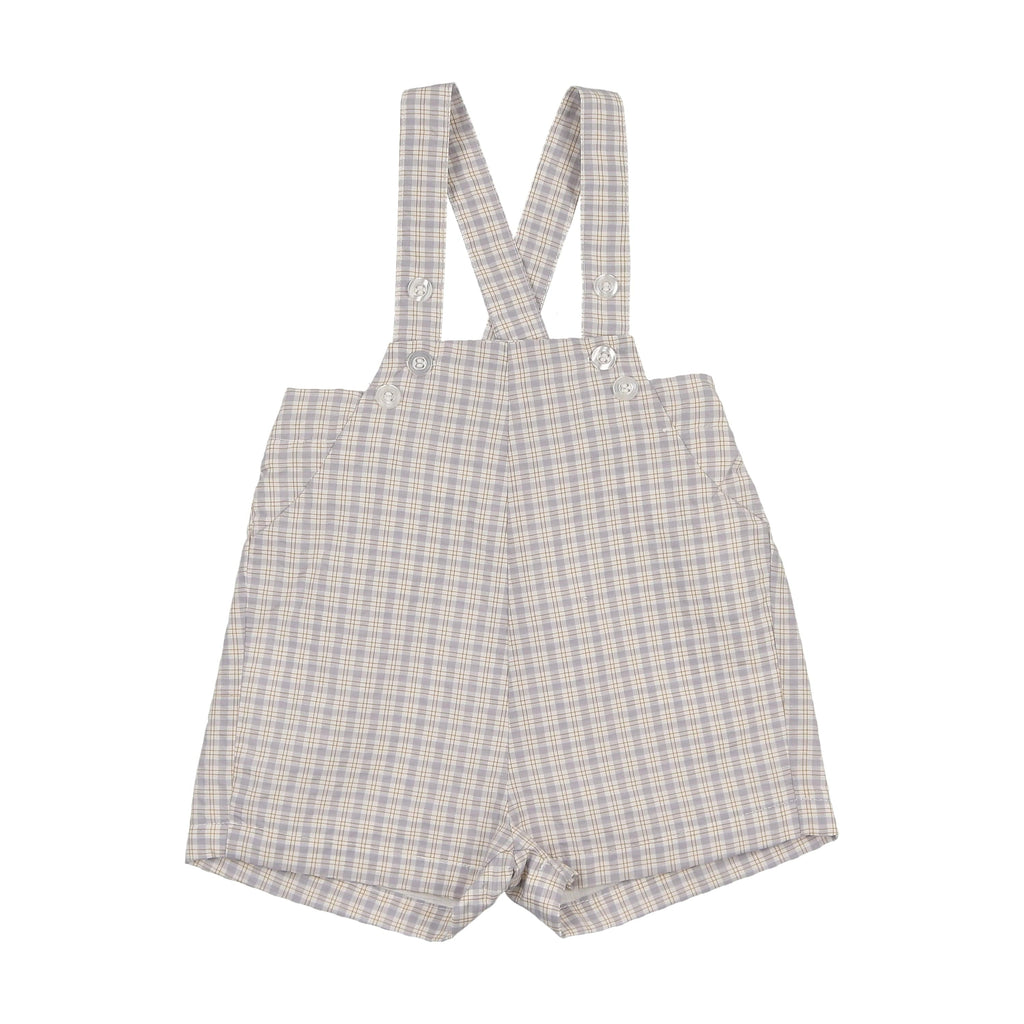 Kin+Kin Overalls Jellybeanzkids Kin + Kin Baby Overall-Sky Blue/White Plaid