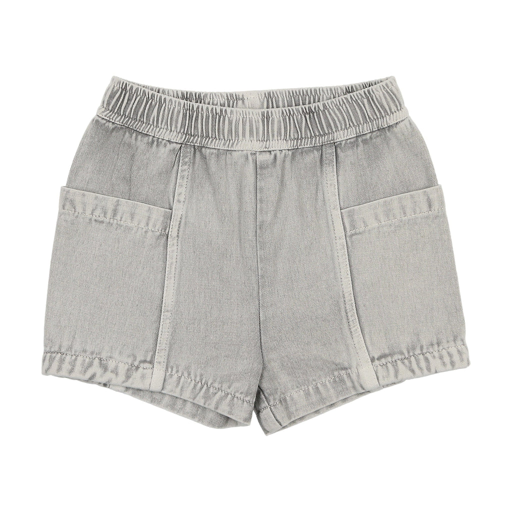 Kin+Kin Pants Jellybeanzkids Kin + Kin Denim Shorts- Blue-Grey Denim