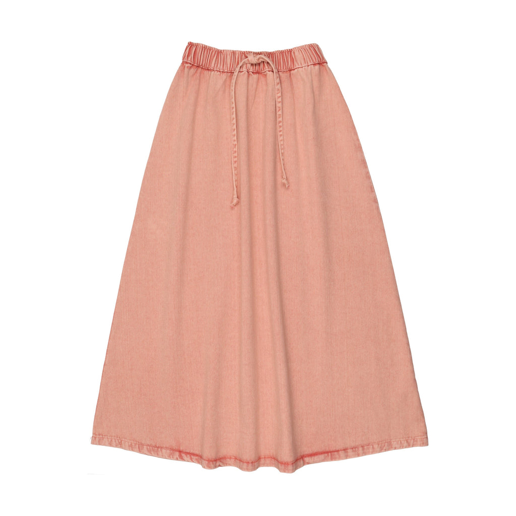 Kin+Kin Skirt Jellybeanzkids Kin + Kin Denim Maxi Drawstring Skirt- Pink Denim