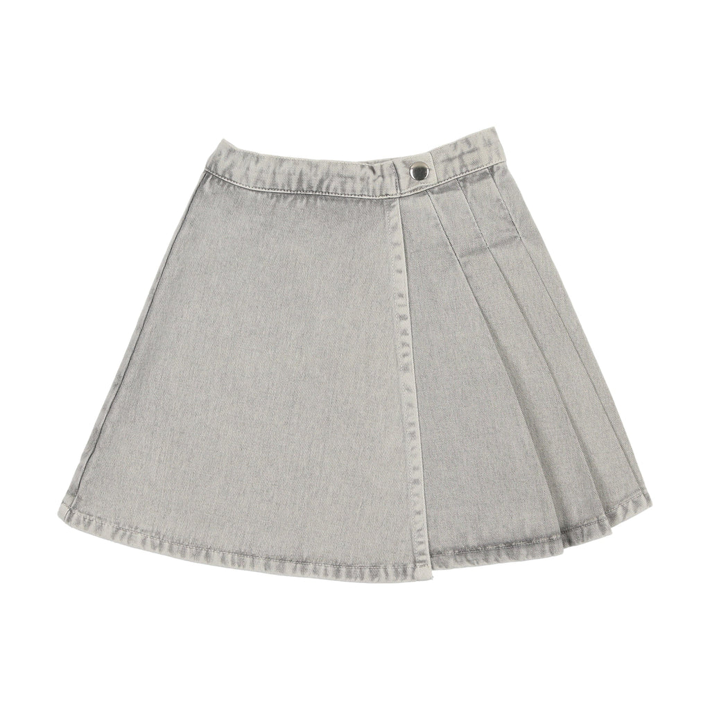 Kin+Kin Skirt Jellybeanzkids Kin + Kin Denim Short Skirt- Blue-Grey Denim