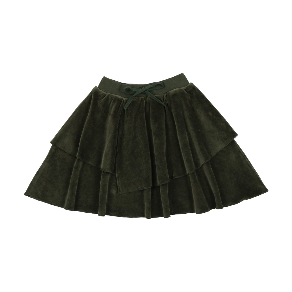 Kin+Kin Skirt Jellybeanzkids Kin & Kin Layered Skirt Olive