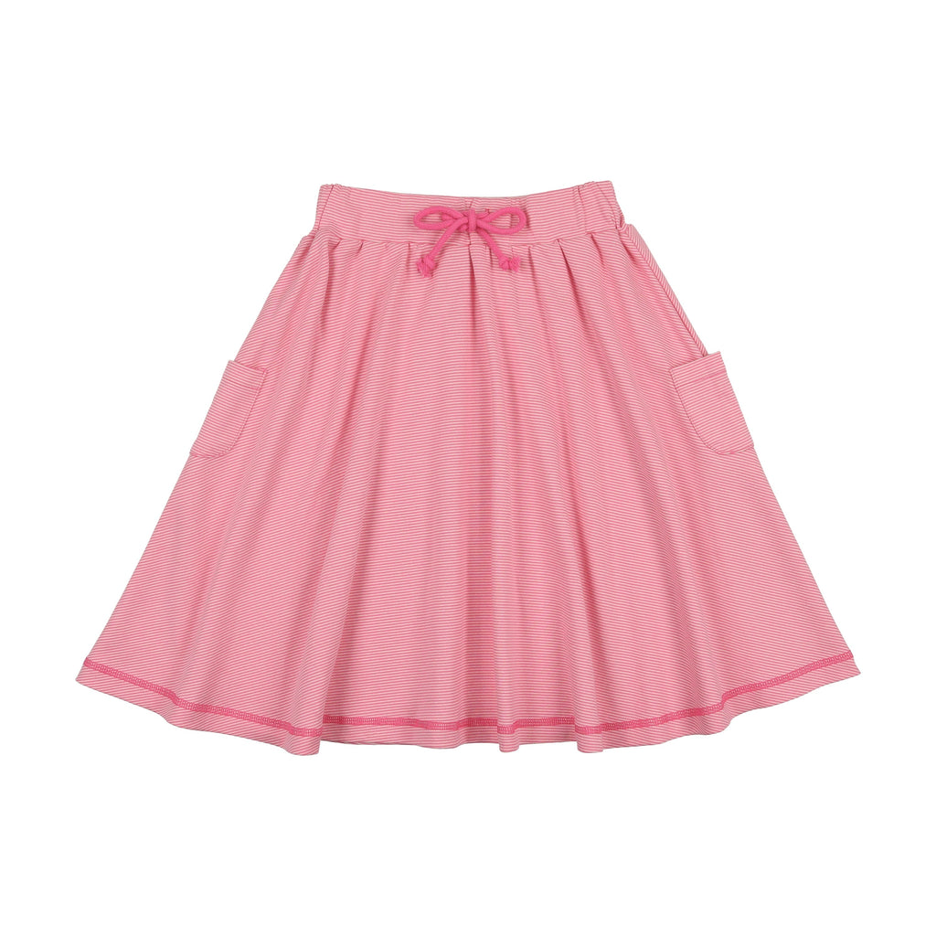 Kin+Kin Skirt Jellybeanzkids Kin + Kin Striped Full Skirt-Hot Pink