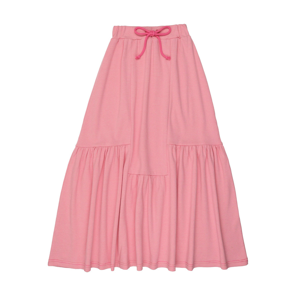Kin+Kin Skirt Jellybeanzkids Kin + Kin Striped Midi Skirt-Hot Pink Stripes