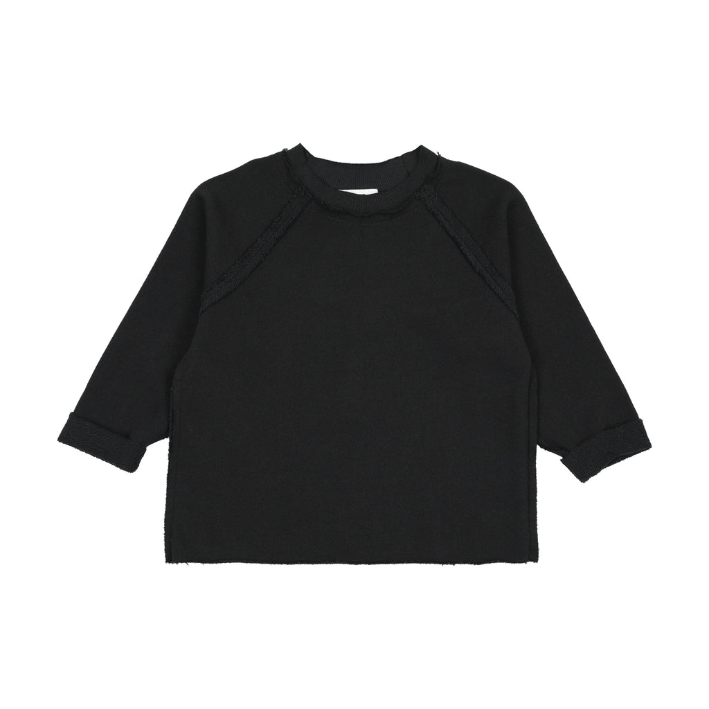 Kin+Kin Sweater Jellybeanzkids Kin+Kin Raglan Sleeve Raw Edge Sweatshirt
