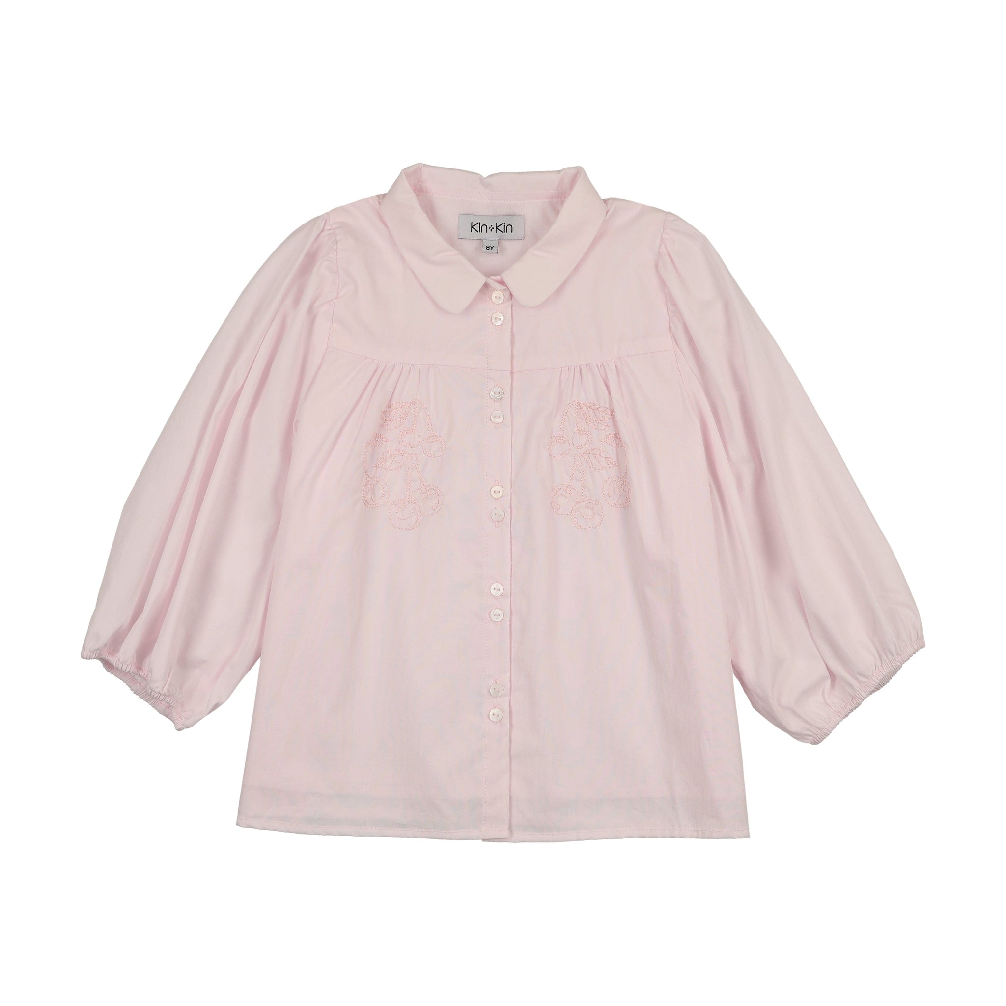 kin kin pink denim dress K205 KIN KIN DENIM JUMPER W/ CARGO POCKETS