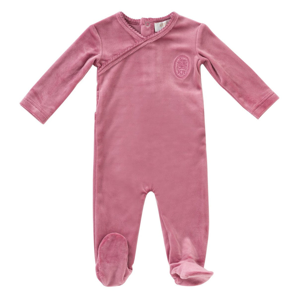 Kipp footie Jellybeanzkids Kipp Embroidered Footie and Hat Set- Rose