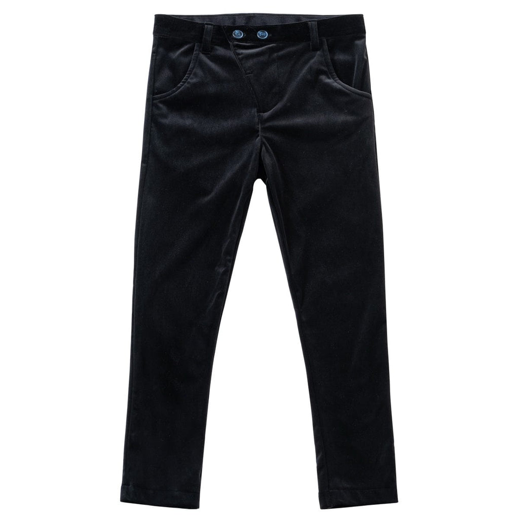 Kipp pants Jellybeanzkids Kipp Velvet Slim Pants- Black