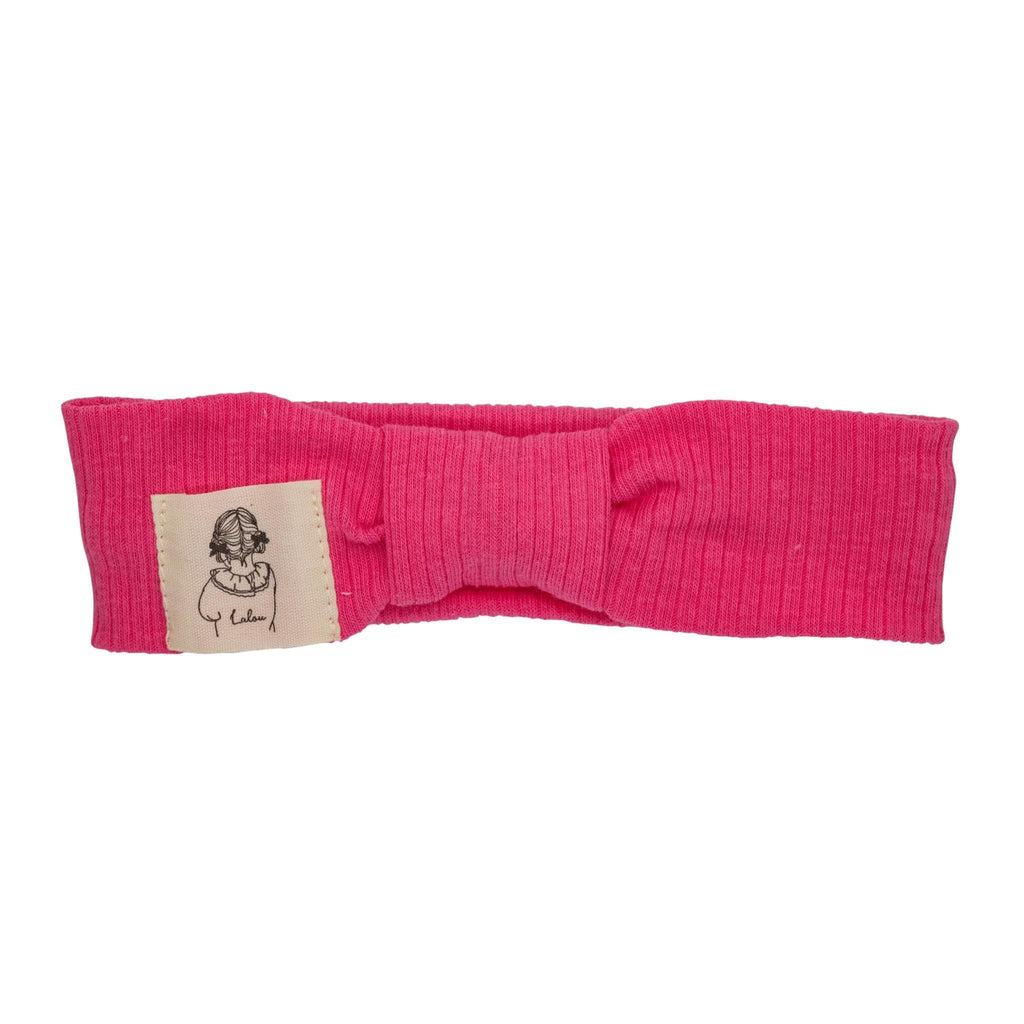 Lalou Accessories Jellybeanzkids Lalou Ribbed Turban Collection-Hot Pink