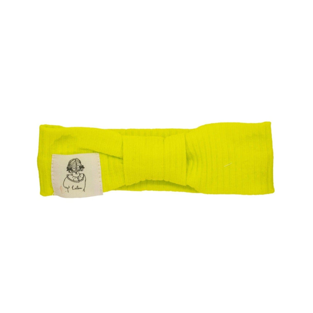 Lalou Accessories Jellybeanzkids Lalou Ribbed Turban Collection-Neon Green