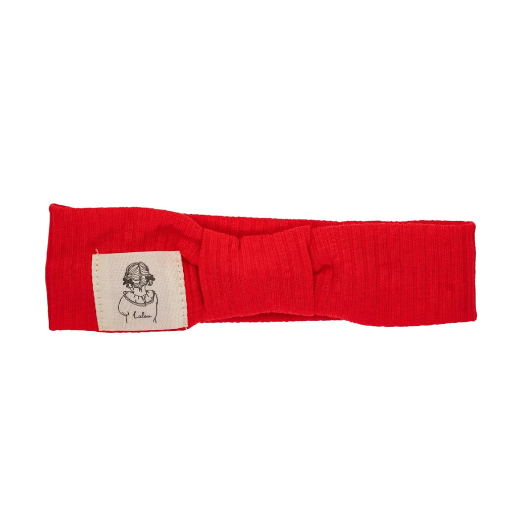 Lalou Accessories Jellybeanzkids Lalou Ribbed Turban Collection-Red