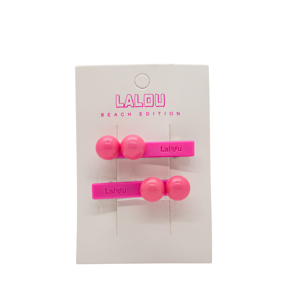 Lalou Accessories Jellybeanzkids Lalou Mini Acrylic Clips-Pink os