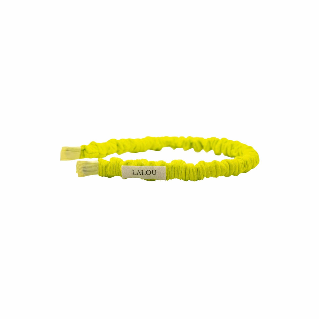 Lalou Accessories Jellybeanzkids Lalou Ribbed Thin Hard Headband -Neon Green os