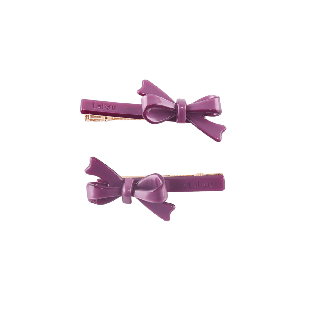 Lalou Headband Jellybeanzkids Lalou Acrylic Clip Set- Plum OS