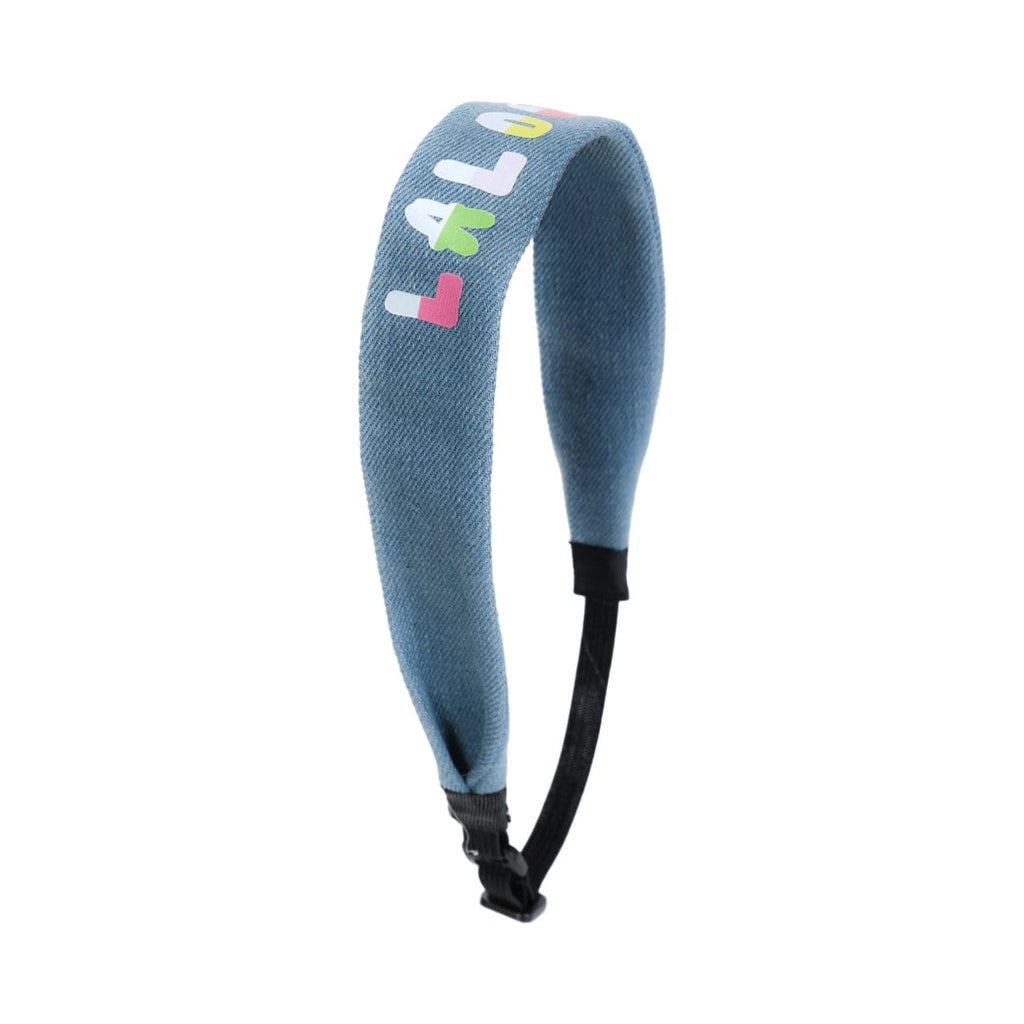 Lalou Headband Jellybeanzkids Lalou Color Logo Adjustable Band- Chambray OS