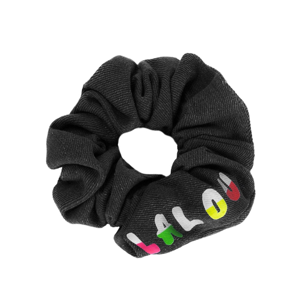 Lalou Headband Jellybeanzkids Lalou Color Logo Scrunchie- Black Denim OS