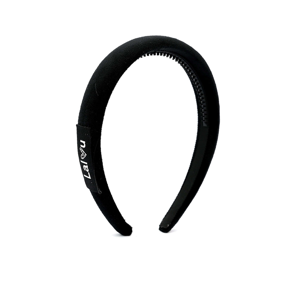 Lalou Headband Jellybeanzkids Lalou Velvet Hard Headband- Black OS