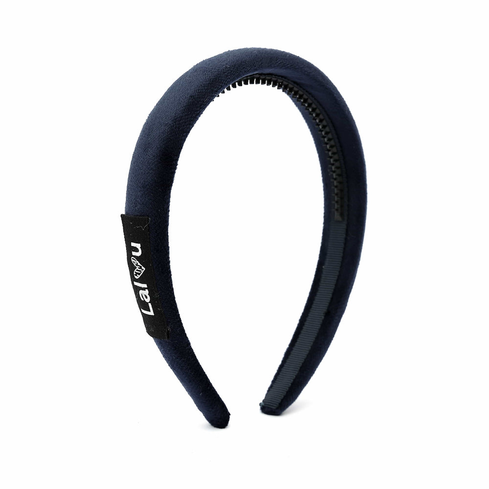 Lalou Headband Jellybeanzkids Lalou Velvet Hard Headband- Navy OS
