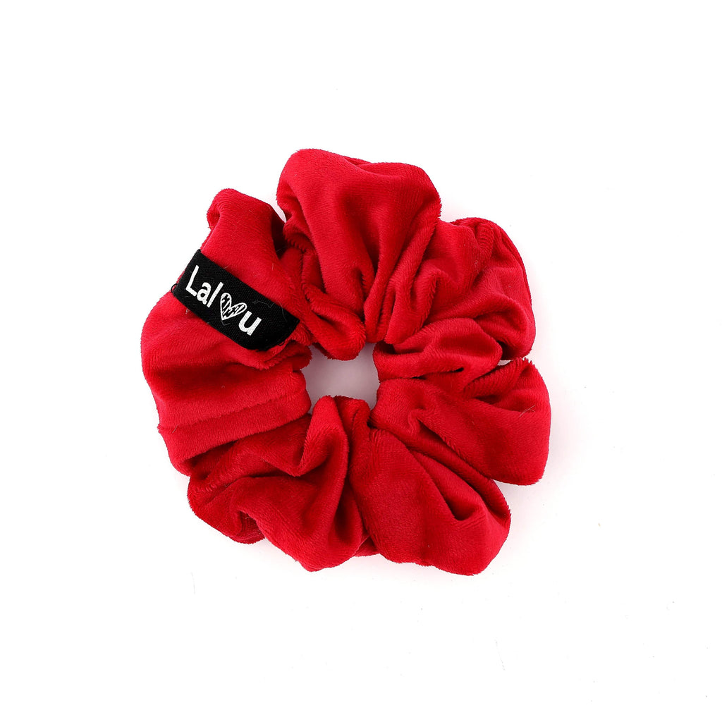 Lalou Headband Jellybeanzkids Lalou Velvet Scrunchie- Red OS
