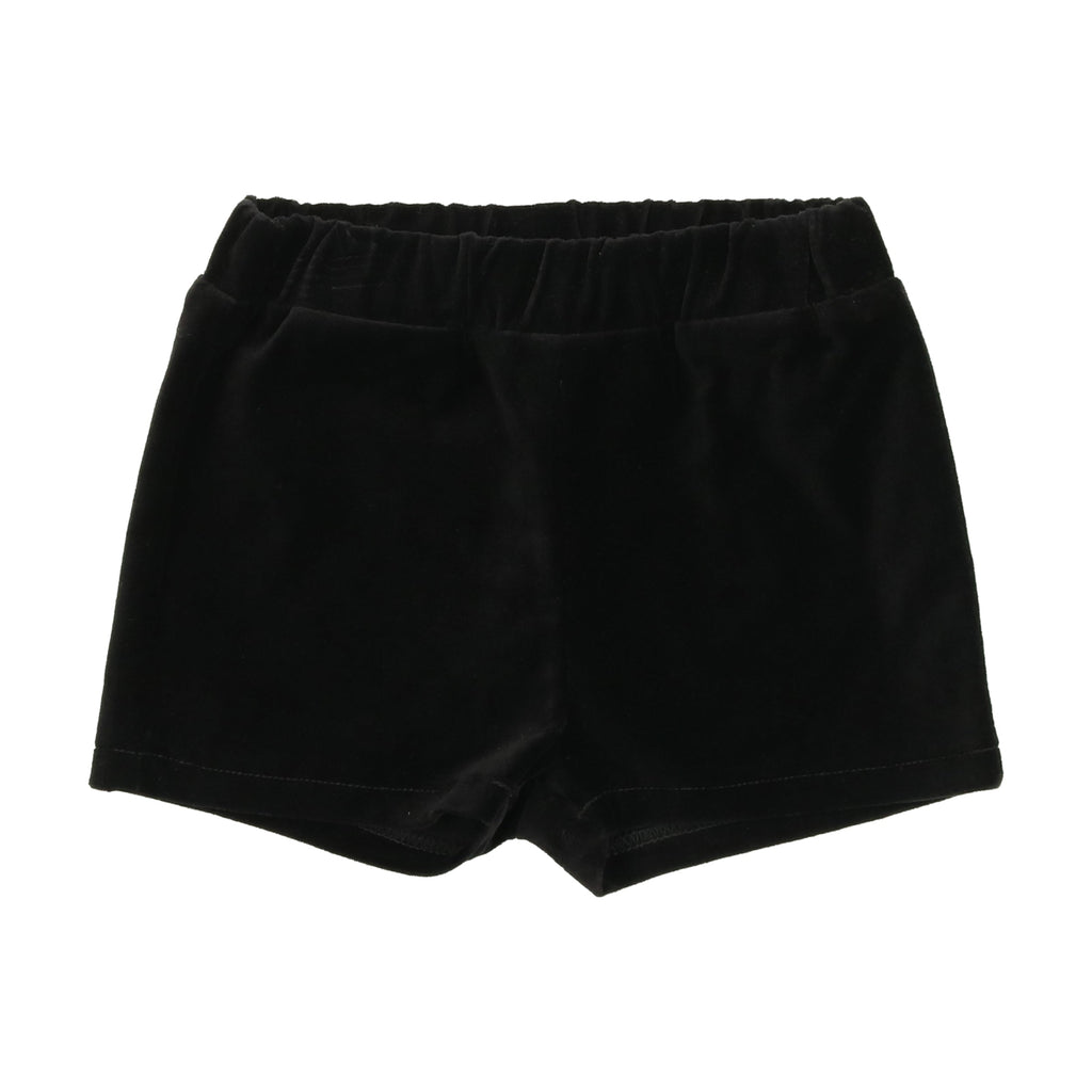 Lil Legs Blazer Jellybeanzkids Lil Legs Velvet Shorts- Black