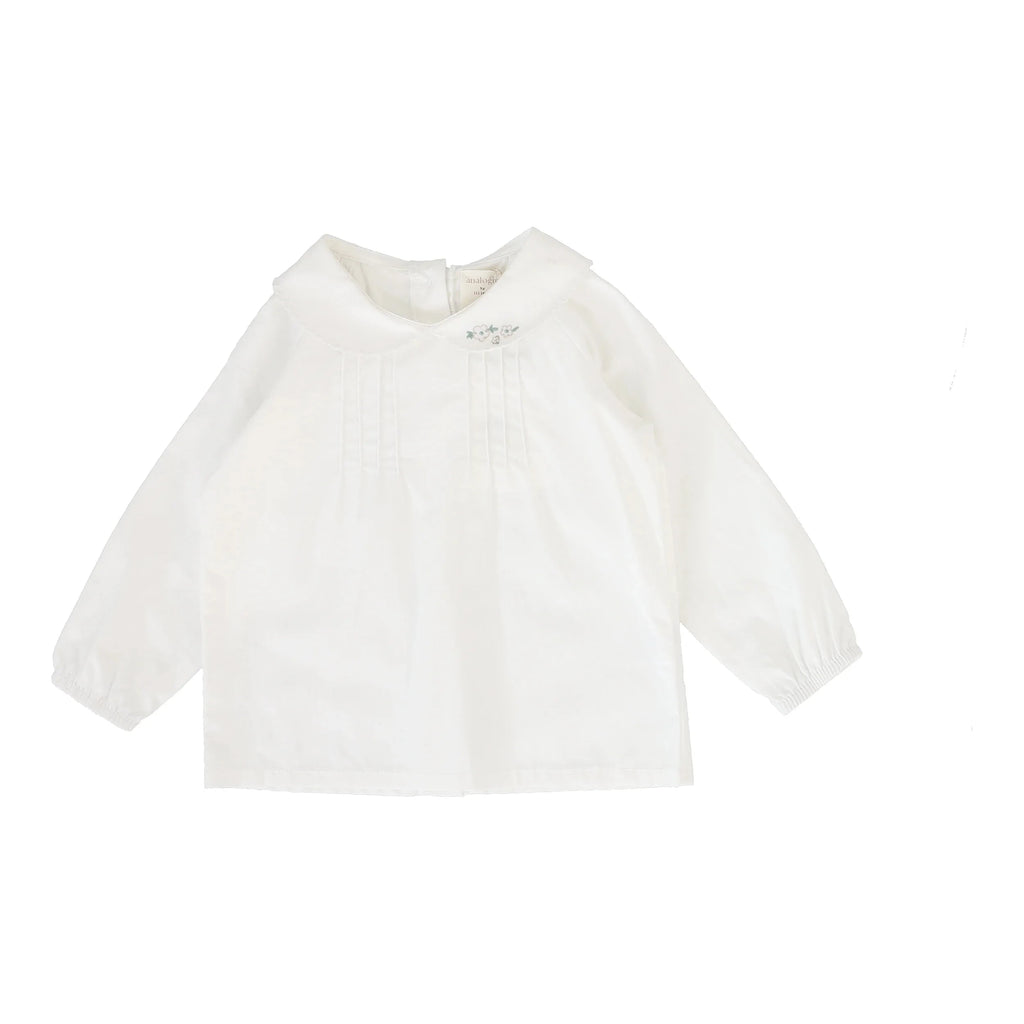 Lil Legs Blouse Jellybeanzkids Lil Legs Toddler Girl Blouse-Winter White