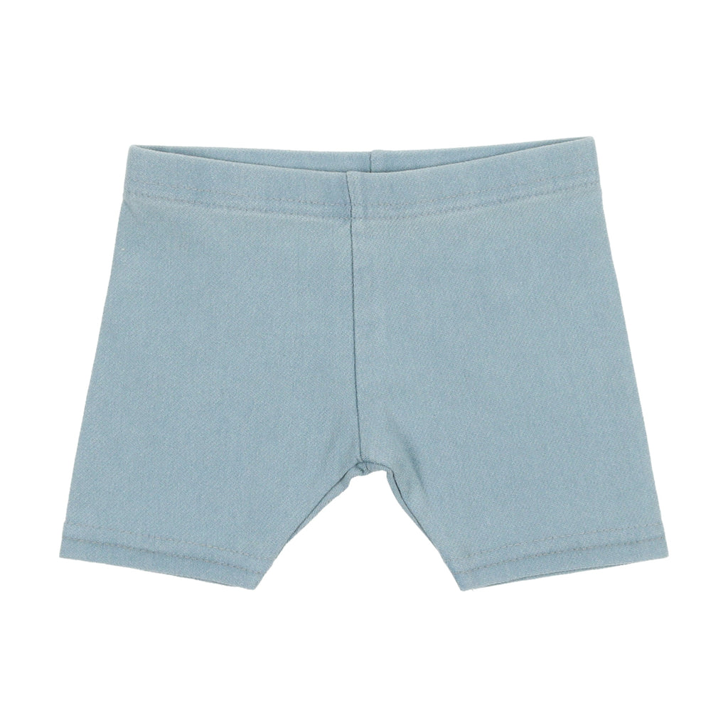 Lil Legs Leggings Jellybeanzkids Lil Legs Jean Biker Shorts- Chambray