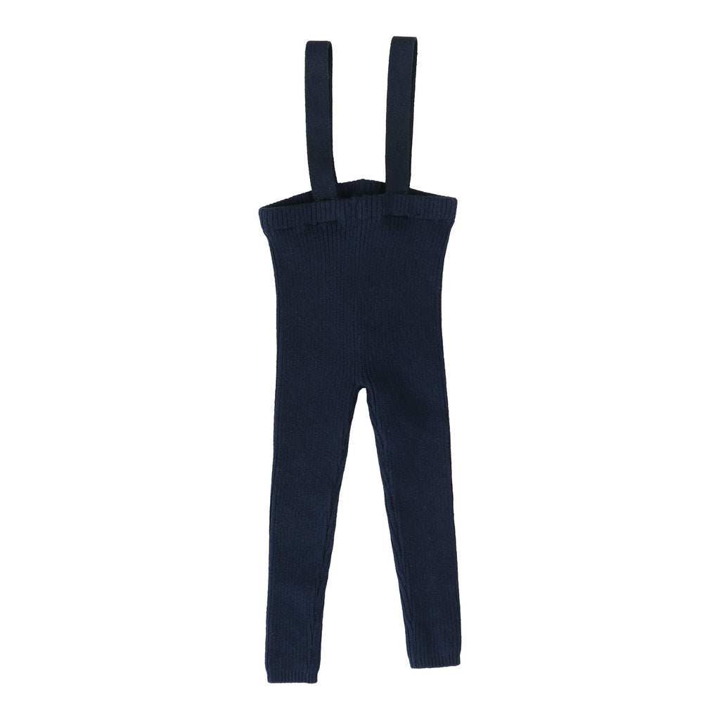 Lil Legs Leggings Jellybeanzkids Lil Legs knit Suspender Leggings-Navy