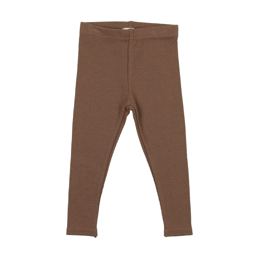 Lil Legs Leggings Jellybeanzkids Lil Legs Ribbed Leggings- Camel