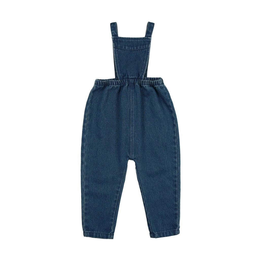 Lil Legs Leggings Jellybeanzkids Lil Legs Suspender Denim Bib Overalls- Blue Denim