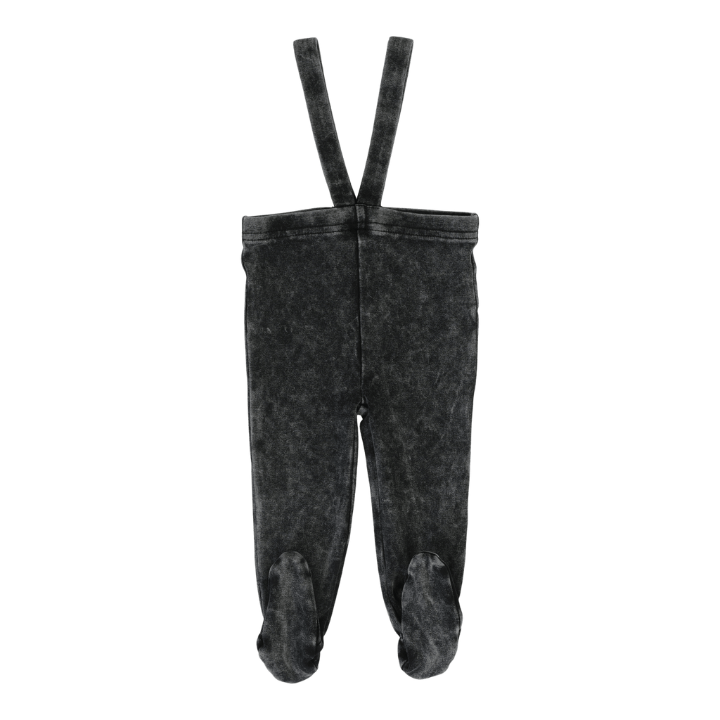 Lil Legs Leggings Jellybeanzkids Lil Legs Suspender Leggings - Black Wash