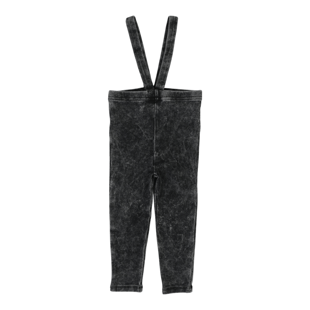 Lil Legs Leggings Jellybeanzkids Lil Legs Suspender Leggings - Black Wash