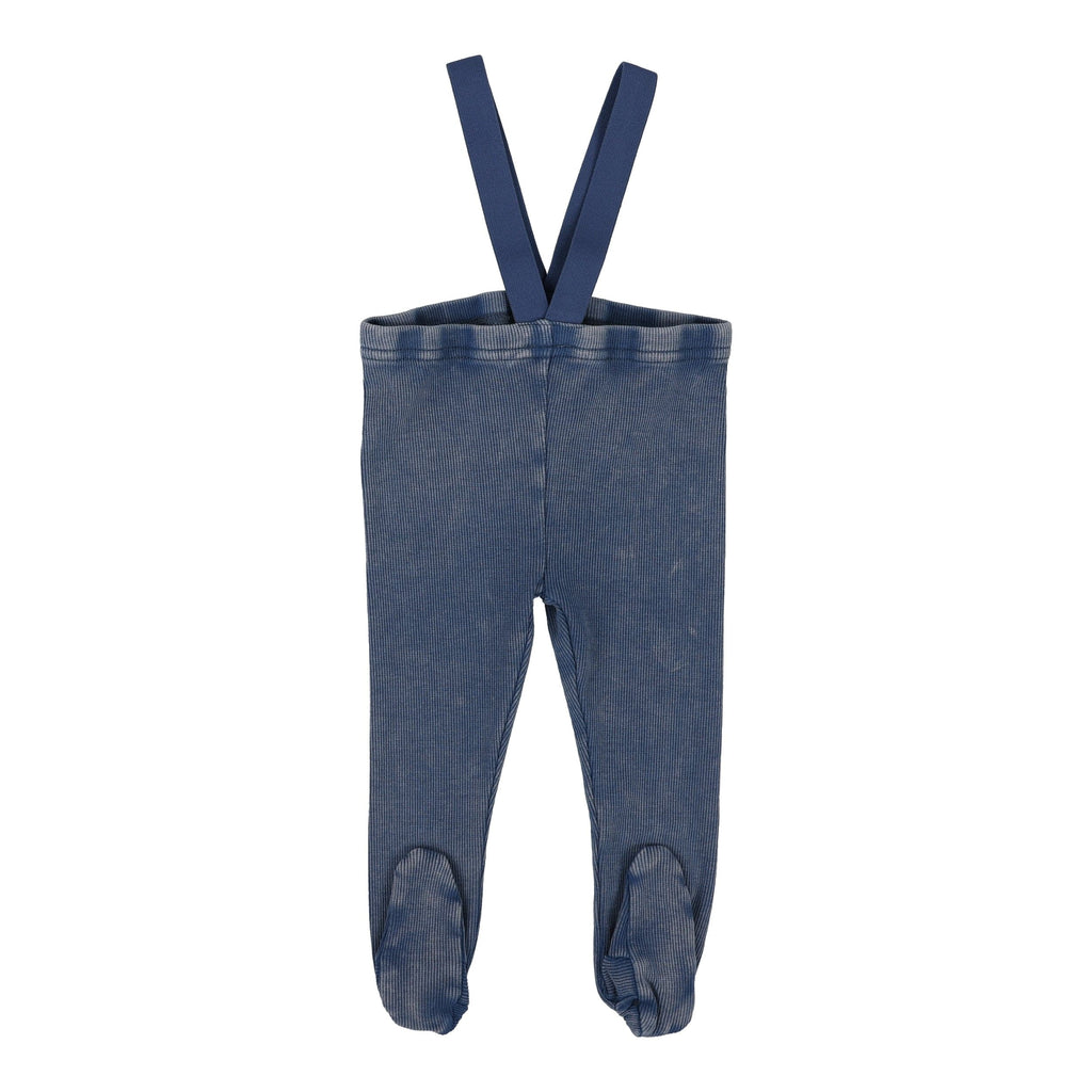 Lil Legs Leggings Jellybeanzkids Lil Legs Suspender Leggings - Blue Wash