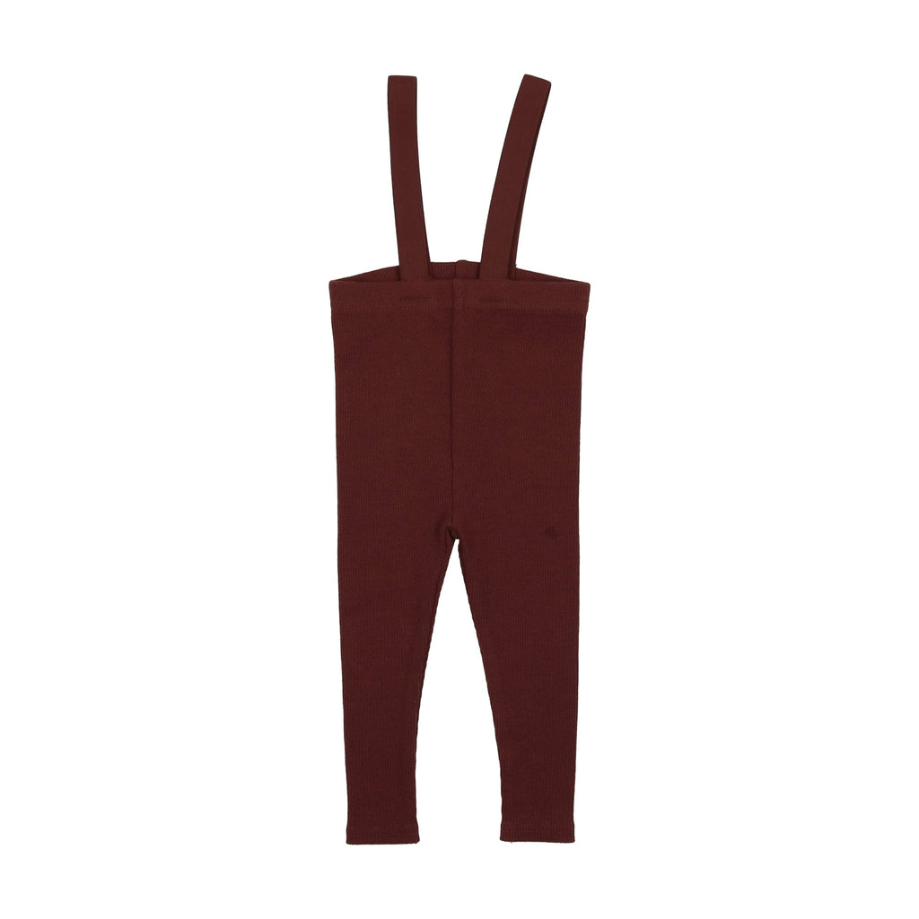 Lil Legs Leggings Jellybeanzkids Lil Legs Suspender Leggings - Burgundy
