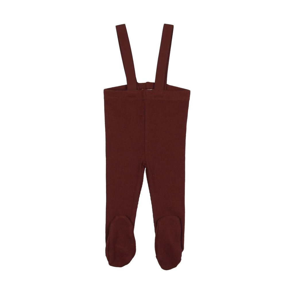 Lil Legs Leggings Jellybeanzkids Lil Legs Suspender Leggings - Burgundy